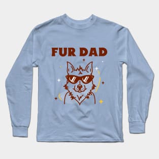 Fur Dad Funny Pet Owner Long Sleeve T-Shirt